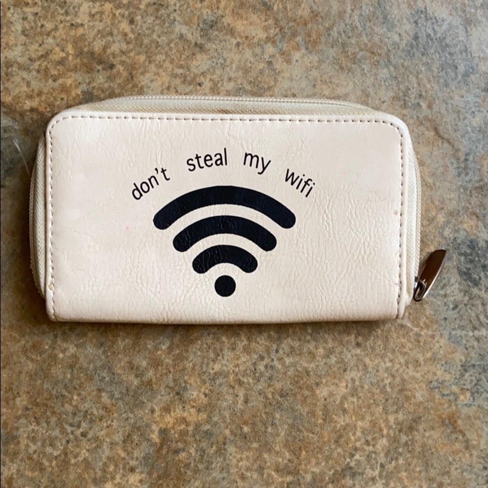 “don’t steal my wifi” Cute, Small wallet.